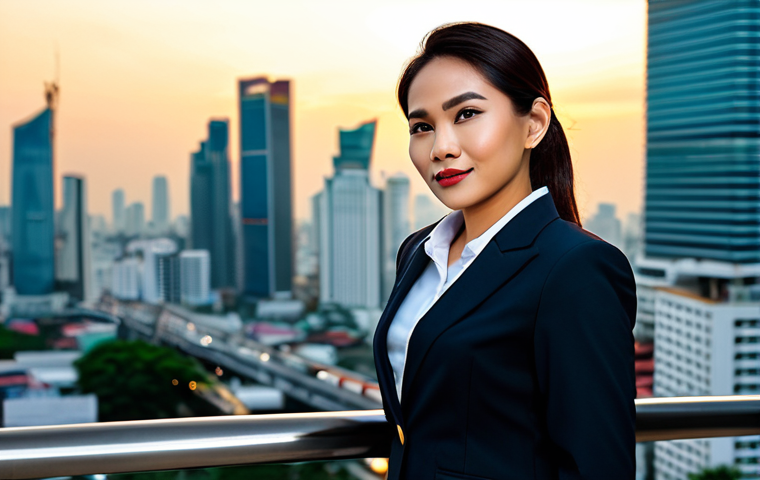 법률사무소의 변호사와 대형 로펌 차이 - Modern Thai Professional**

"A confident Thai businesswoman in a stylish, modern Thai-inspired busin...