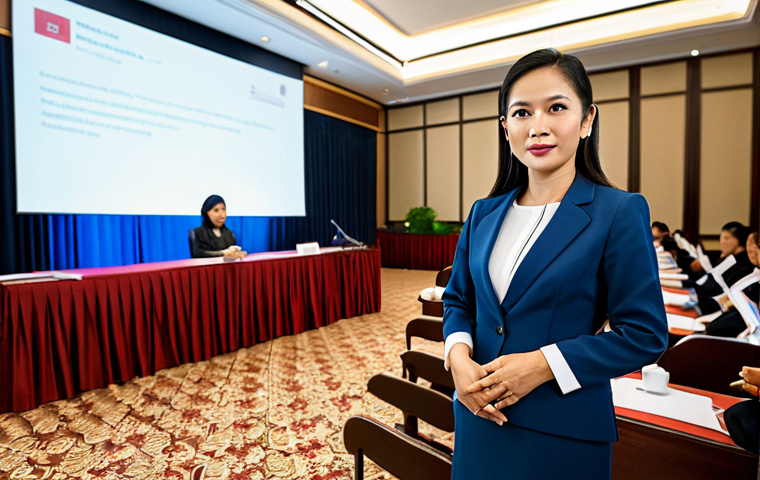 변호사 연봉 협상 전략 - A diverse team of lawyers, fully clothed in modest business attire, collaborating around a conferenc...