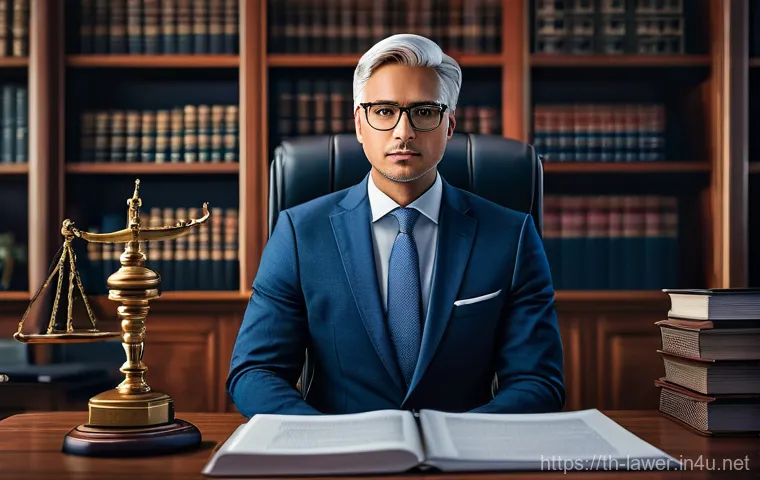 변호사 실무를 위한 필수 스킬 - Image Prompt 1: The Modern Legal Strategist with AI**